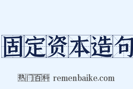 固定资本造句是什么意思的图片